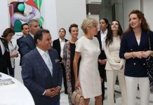 Brigitte Macron et Lalla Salma sous les yeux de Picasso