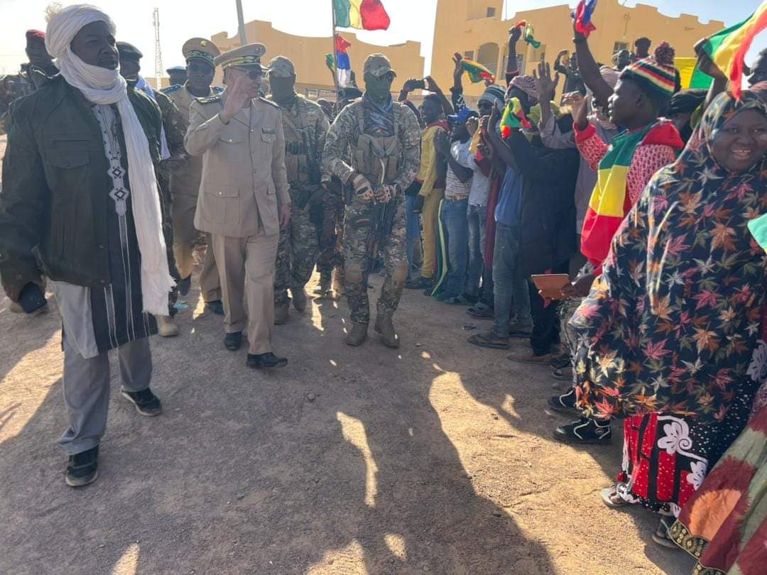 Le drapeau malien à Kidal