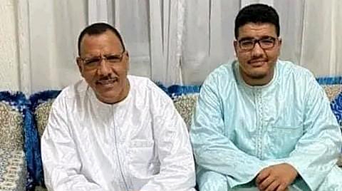 Mohamed Bazoum avec son fils Salem