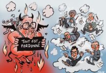 Des scènes de liesse à Paris après la mort de Jean-Marie Le Pen