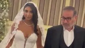 Capture écran de la vidéo du mariage de la fille d'un proche du guide suprême iranien Ali Khamenei, dans un hôtel de Téhéran - BBC Persian
