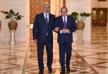 Le Président Sissi et le maréchal Haftar alliés en Libye