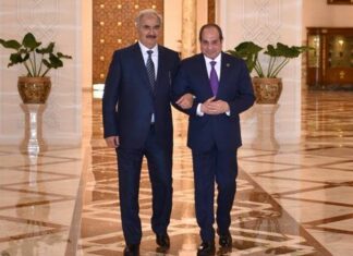 Le Président Sissi et le maréchal Haftar alliés en Libye