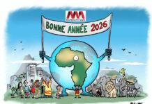 Une belle année à nos chers lecteurs de Mondafrique !