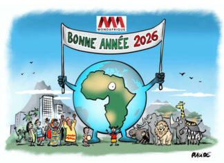 Une belle année à nos chers lecteurs de Mondafrique !