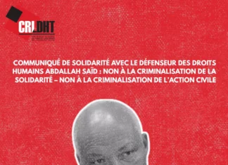 « Non à la criminalisation de la solidarité en Tunisie »